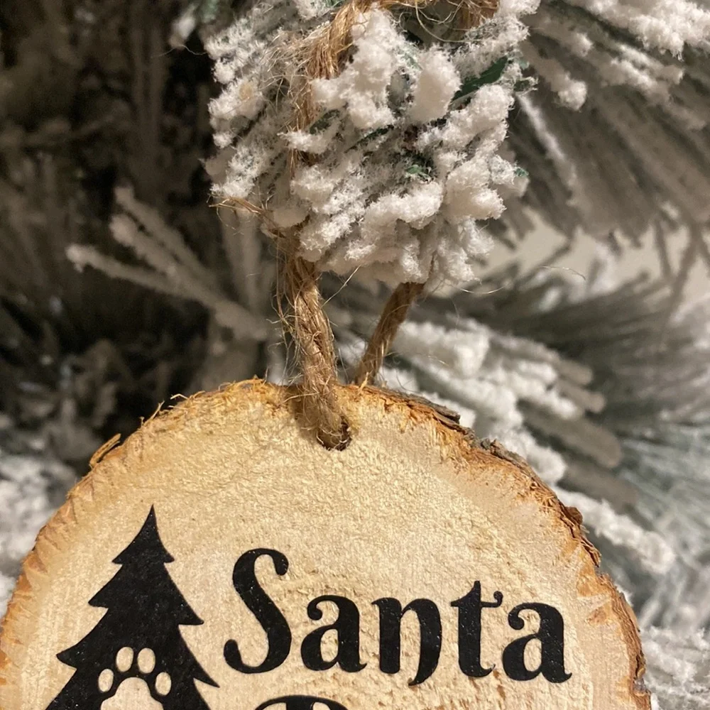 Personalized Santa Paws Ornament